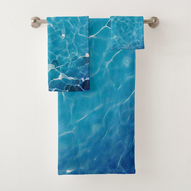 Wasseroberfläche (Stil 2) Ölmalerei Badhandtuch Set (Insitu)