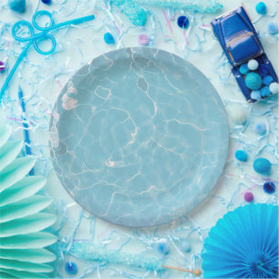 Wasseroberfläche (Stil 2) Ölmalerei Pappteller