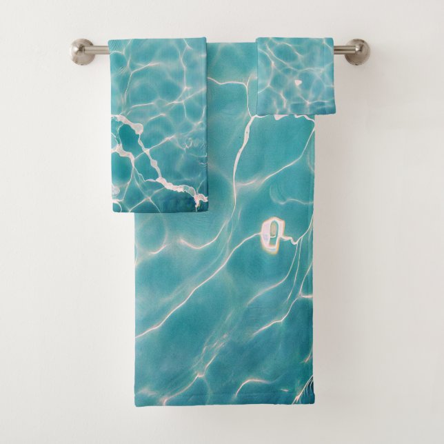 Wasseroberfläche (Stil 3) Ölmalerei Badhandtuch Set (Insitu)