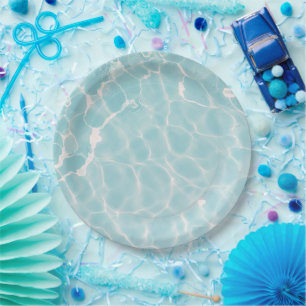 Wasseroberfläche (Stil 3) Ölmalerei Pappteller