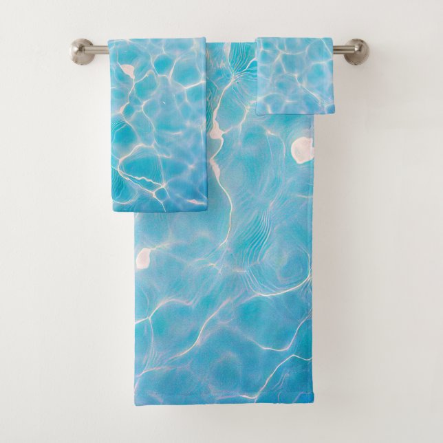 Wasseroberfläche (Stil 4) Ölmalerei Badhandtuch Set (Insitu)