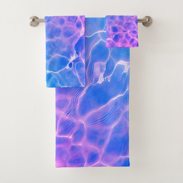 Wasseroberfläche (Stil 7) Ölmalerei Badhandtuch Set (Insitu)