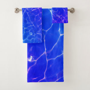 Wasseroberfläche (Stil 9) Ölmalerei Badhandtuch Set
