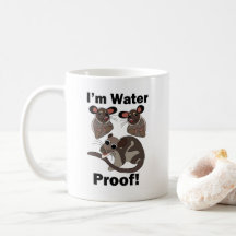 Wasseroopossum Ich bin wasserdicht Lustig 