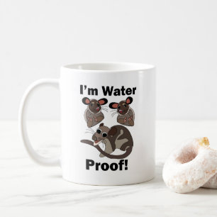 Wasseroopossum Ich bin wasserdicht Lustig Kaffeetasse
