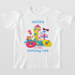 Wasserpark Birthday Sister Shirt<br><div class="desc">Feiern Sie Geburtstag mit diesem besonderen T - Shirt,  dem besonderen und personalisierten Design</div>
