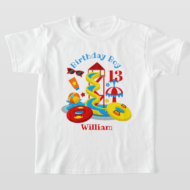 Wasserpark Geburtstag Shirt Pool Party (Ablage )