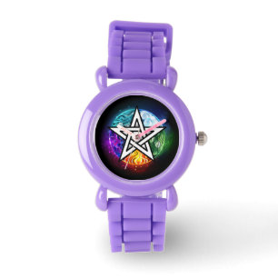 Wasserpentagramm Armbanduhr