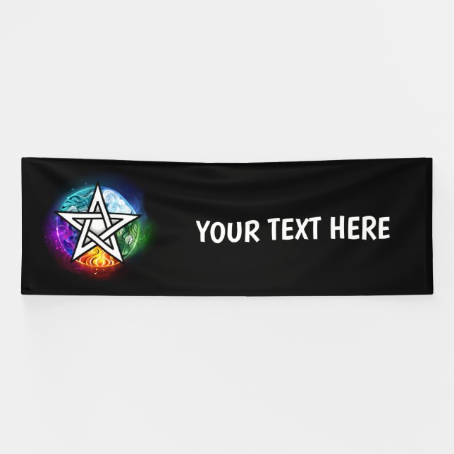 Wasserpentagramm Banner (Horizontal)