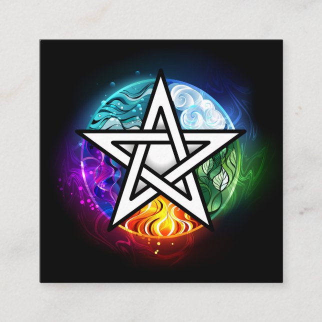 Wasserpentagramm Begleitkarte (Vorderseite)