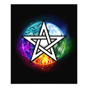 Wasserpentagramm Fotodruck