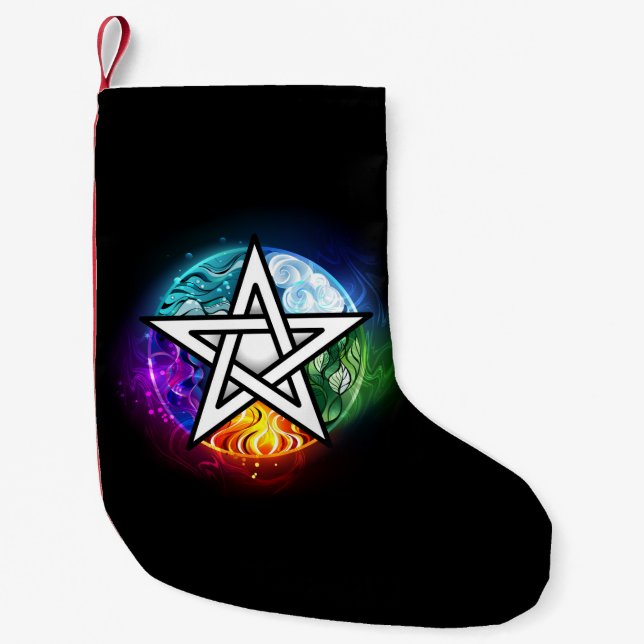 Wasserpentagramm Kleiner Weihnachtsstrumpf (Vorderseite)