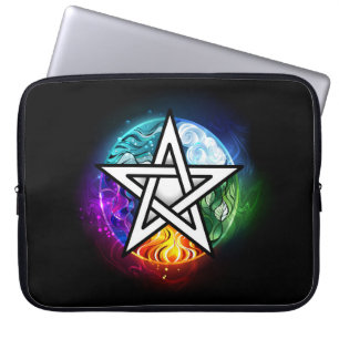 Wasserpentagramm Laptopschutzhülle