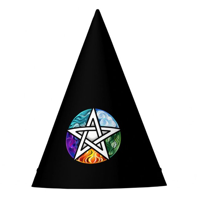 Wasserpentagramm Partyhütchen (Vorderseite)