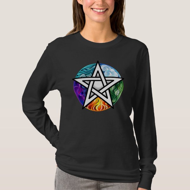 Wasserpentagramm T-Shirt (Vorderseite)