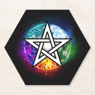 Wasserpentagramm Untersetzer