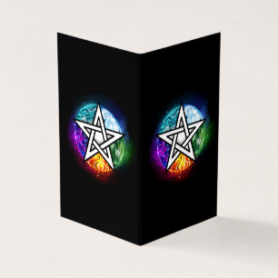 Wasserpentagramm Visitenkarten