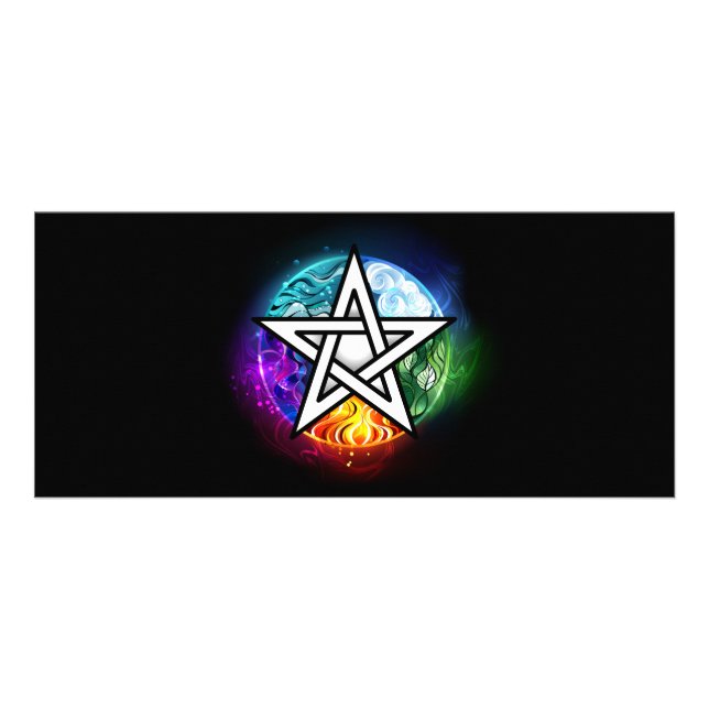 Wasserpentagramm Werbekarte (Vorne)