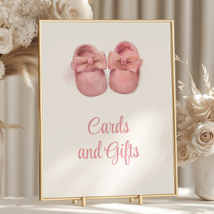 Wasserpfeife Rosa Schuhe Kinderduschkarten und Ges Poster