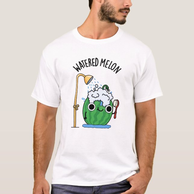 Wasserpfeifen Melon Funny Watermelon Pun T-Shirt (Vorderseite)
