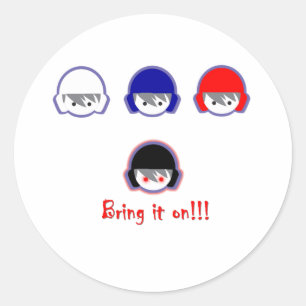 Wasserpolo-holen-it-on Runder Aufkleber