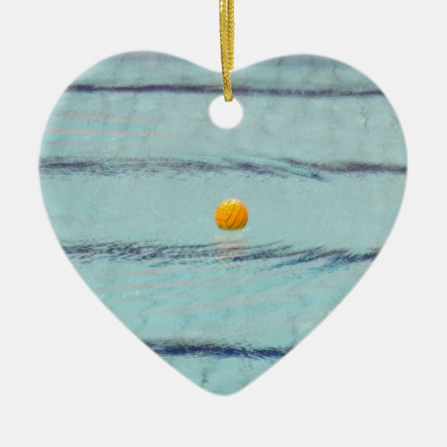 Wasserpolo Keramik Ornament (Vorne)