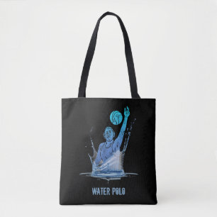 Wasserpolo Vintager Sportler mit Ball