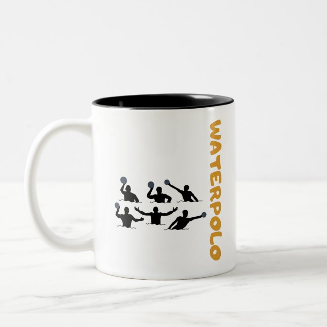 Wasserpolo Zweifarbige Tasse (Links)