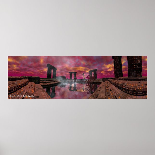 WASSERPROBE /HYPERIONENWELT ,SCI-Fi Poster (Vorne)