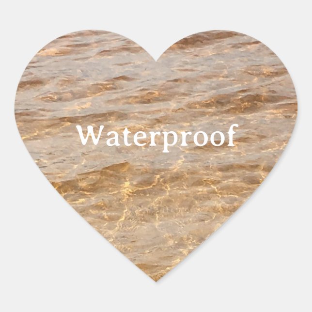 Wasserproben Schleuderfreie Verpackung Etikett Tre Herz-Aufkleber (Vorderseite)