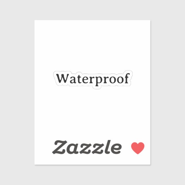 Wasserprobenfreie Packungsbeilage Einfach Cool Aufkleber (Blatt)