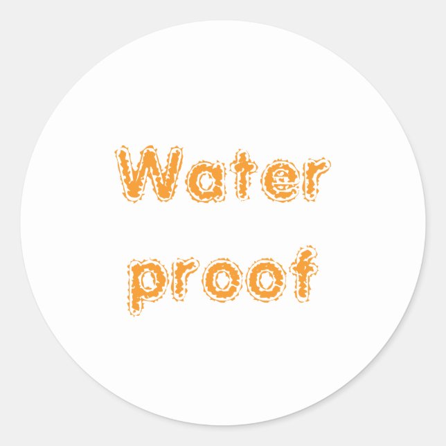 Wasserproof Splash Free Package Orange 2025 Runder Aufkleber (Vorderseite)