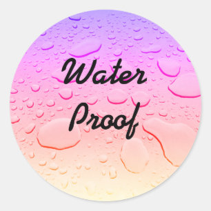 Wasserproof Splash freie Rose Gold Pink Ombre Trop Runder Aufkleber