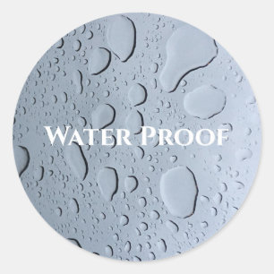 Wasserproof-Splash-freie Tropfen Custom-Paketlabel Runder Aufkleber