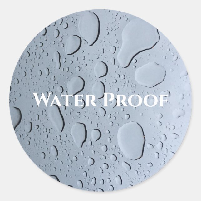 Wasserproof-Splash-freie Tropfen Custom-Paketlabel Runder Aufkleber (Vorderseite)
