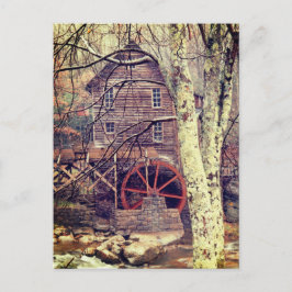 Wasserrad Postkarte
