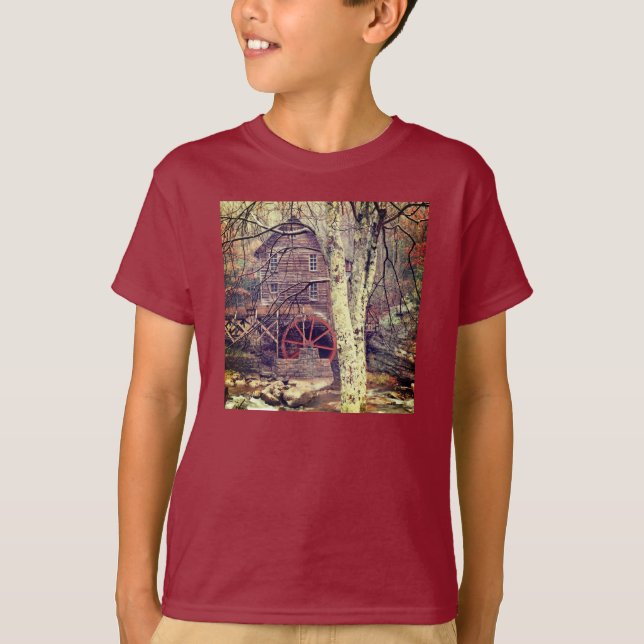 Wasserrad T-Shirt (Vorderseite)