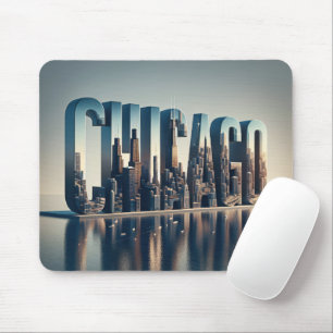 Wasserreflektion in Chicago City Mousepad