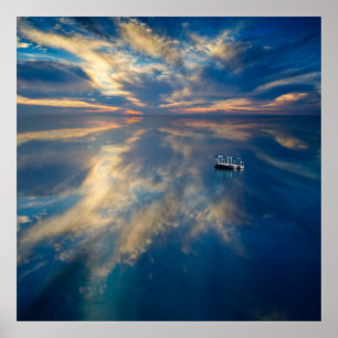 Wasserreflexionen Poster