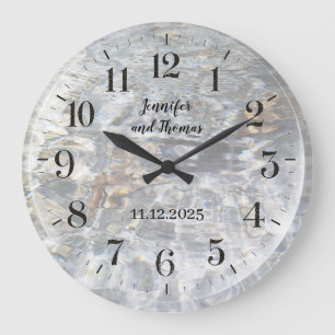 Wasserreflexionsuhr Große Wanduhr