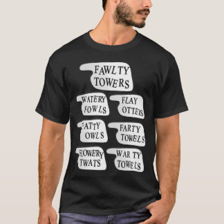 Wasserreiches Geflügel, häute Otter, fettige Eulen T-Shirt