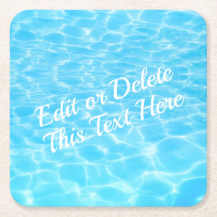 Wasserreifen Pool Party Beach Party Sommer Party Rechteckiger Pappuntersetzer