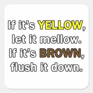 Wasserreinhaltung-Aufkleber Quadratischer Aufkleber