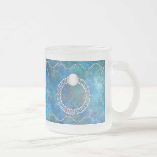 Wasserring-Tasse Mattglastasse (Rechts)