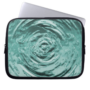 Wasserriss Aquamarin Laptopschutzhülle