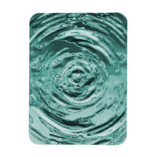 Wasserriss Aquamarin Magnet