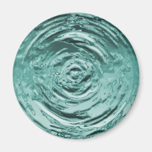 Wasserriss Aquamarin Magnet