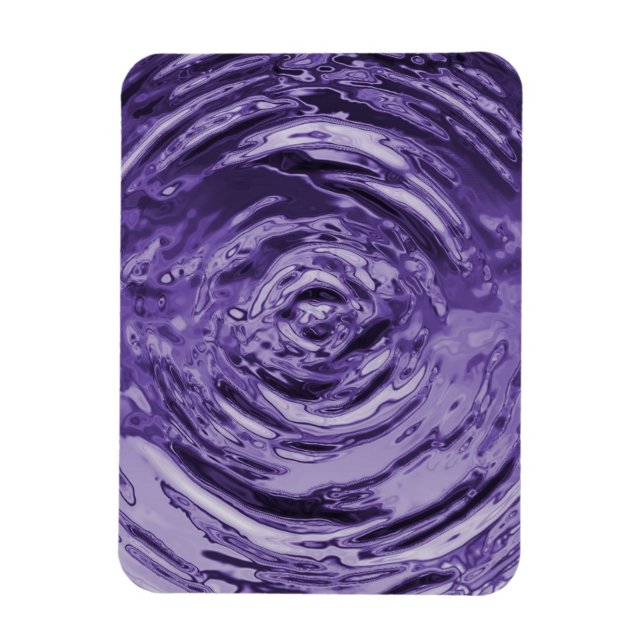Wasserriss Lila Magnet (Vertikal)
