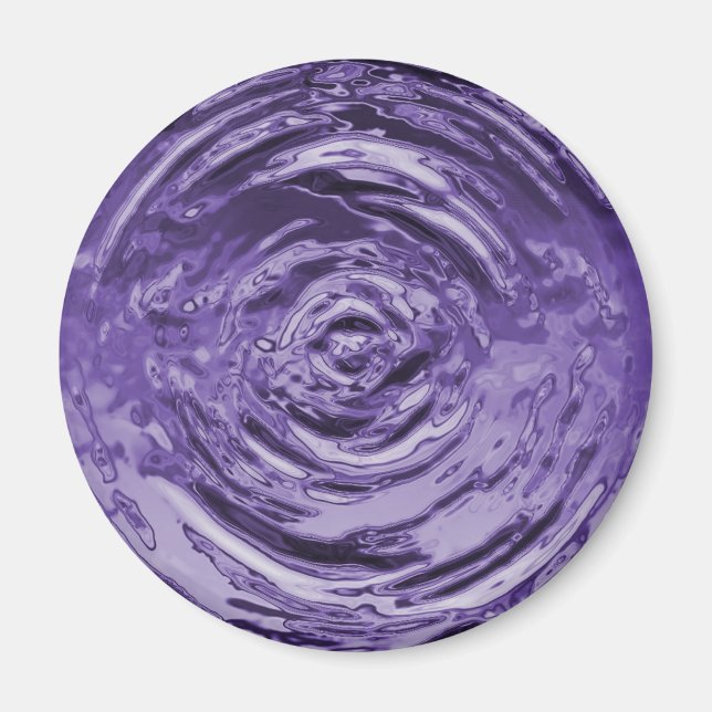 Wasserriss Lila Magnet (Vorne)