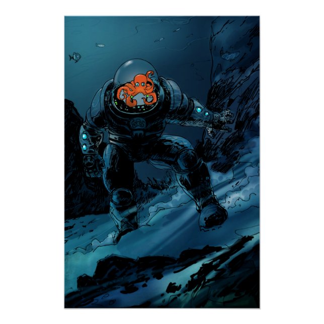 Wasserroboter Poster (Vorderseite)
